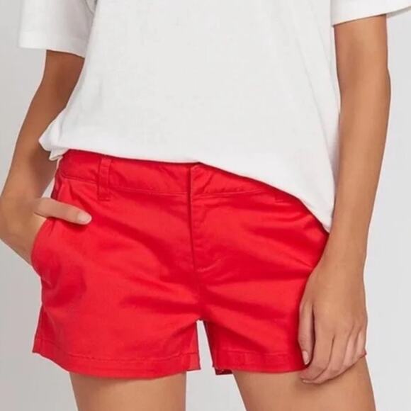 J. Crew Red Chino Broken-In Shorts Sz 6 - Picture 9 of 11
